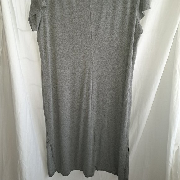 Old Navy, XXL, Heather Grey, Dress, Maxi, Soft Material, Side Slits - Picture 4 of 9